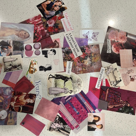 Junk Journal Kit - purple&pink love & romance aesthetic - Picture 3 of 10